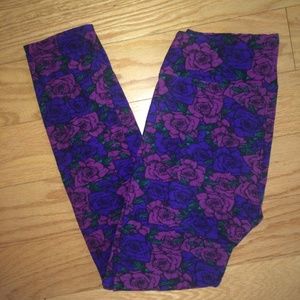 LulaRoe OS rose leggings